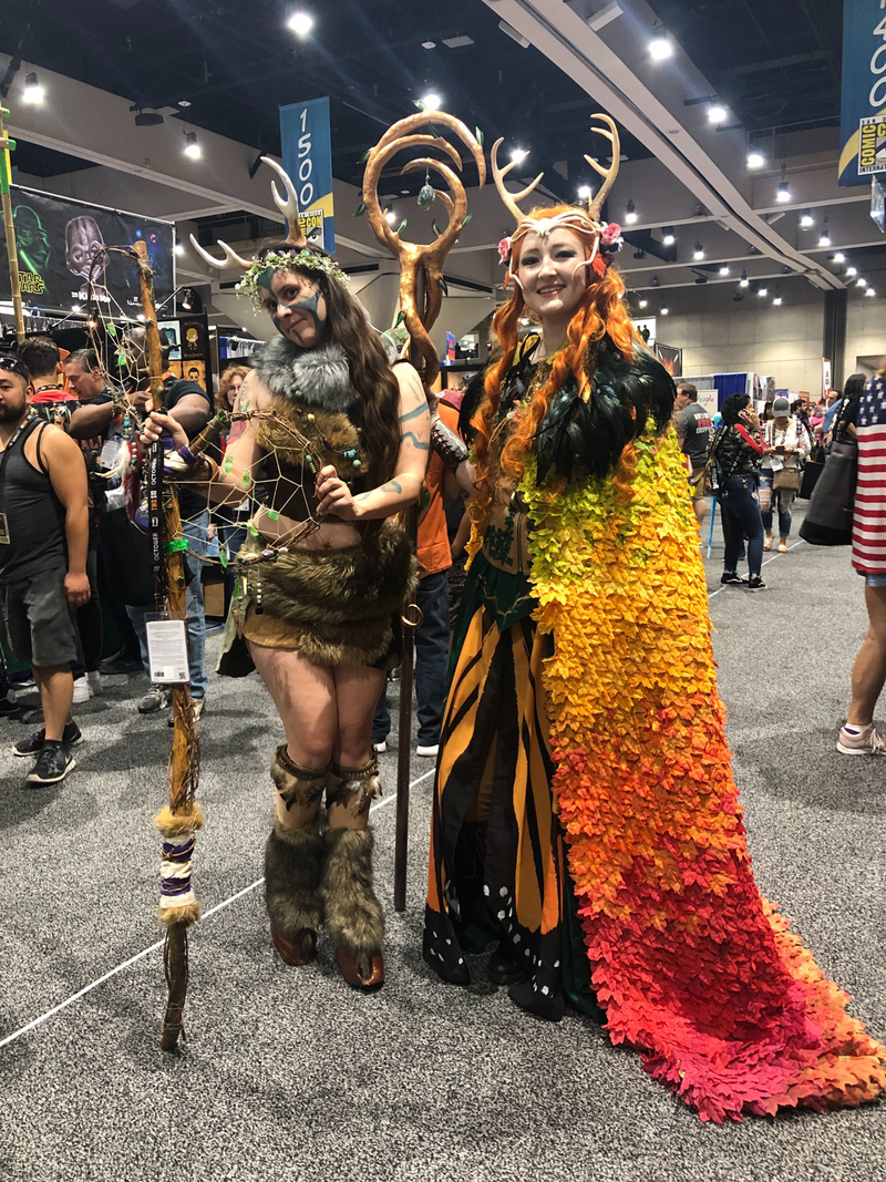 A druid and Critical Role’s Kayleth compare horns.